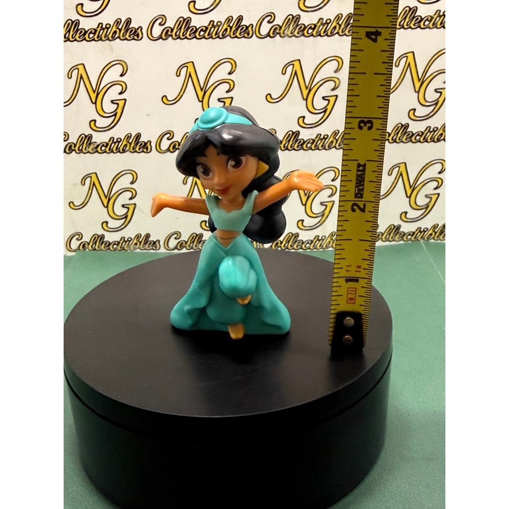Disney Princess Jasmine Aladdin PVC Figure 3 Inch Cake Topper Toy Figurine Teal